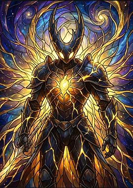 Stained Glass Knight of Light