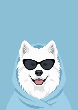 Cool Dog Wearing Sunglasses