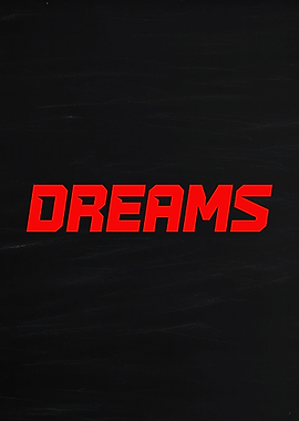 Red Dreams Text Art