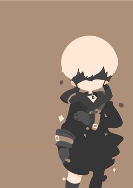 Minimalist 9S from NieR:Automata