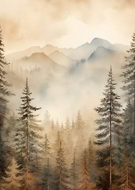 Mountain Forest Landscape