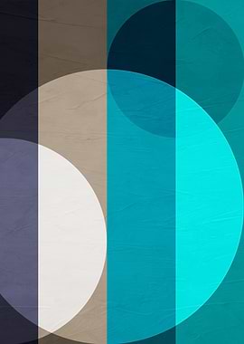 Abstract Geometric Circles and Stripes