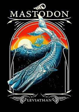 Mastodon Leviathan Skeleton Whale Art