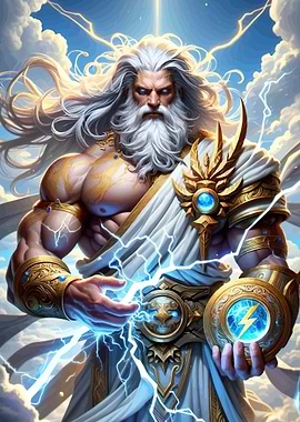 Zeus with Lightning