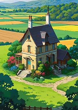 Charming Cottage in a Lush Landscape