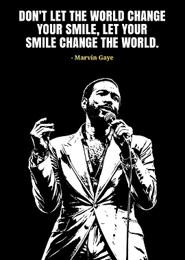 Marvin Gaye Quote Poster