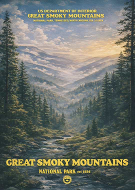 Great Smoky Mountains National Park Poster
