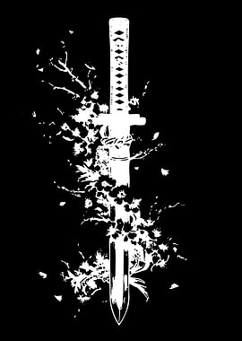 Katana with Cherry Blossoms