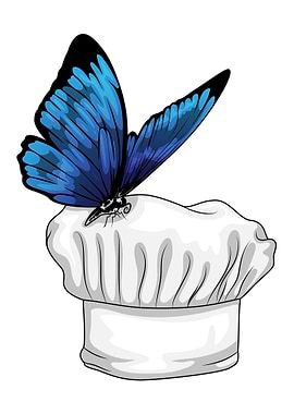Butterfly Cooking Chef's hat