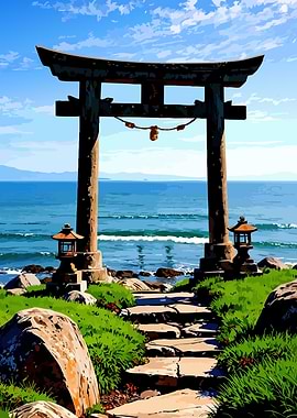 Torii Gate by the Sea