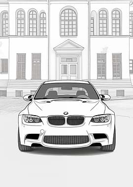 BMW M3 Sketch art