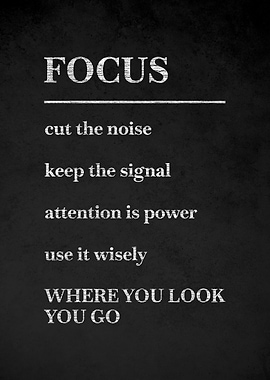 Focus Motivational Poster v2