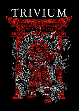 Trivium Samurai Dragon Art