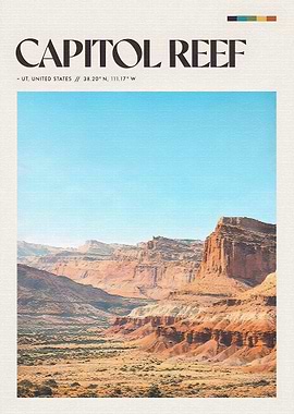 Capitol Reef National Park Landscape