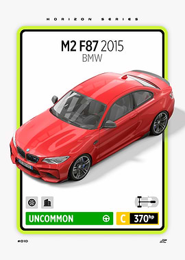 BMW M2 F87 2015 Car Card