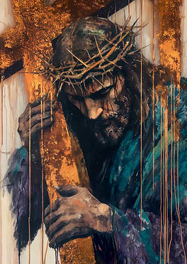 Painting of Jesus Carrying the Cross