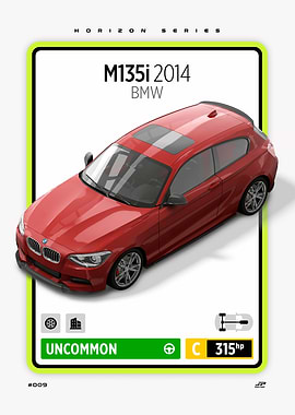 BMW M135i 2014 Car Card