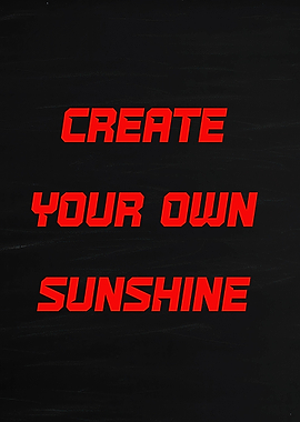 Create Your Own Sunshine Text Art