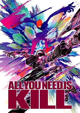 All You Need Is Kill Watercolor Poster