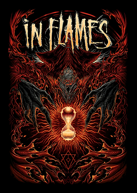 In Flames Band Logo with Fiery Imagery
