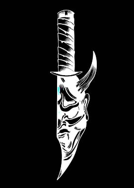 Demon Oni Mask Sword