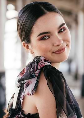Landry Bender with Floral Dress