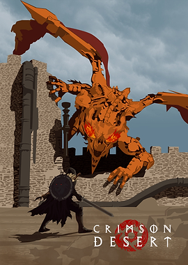 Crimson Desert dragon boss