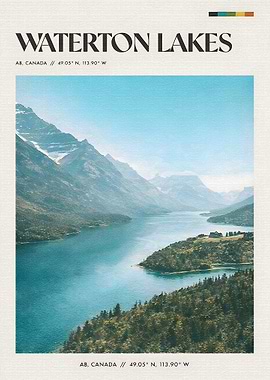Waterton Lakes National Park Poster