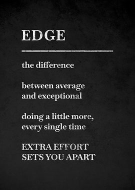 Motivational Quote About Edge