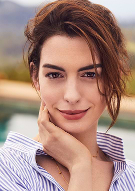 Anne Hathaway Close-Up Portrait