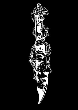 Abstract Knife Illustration