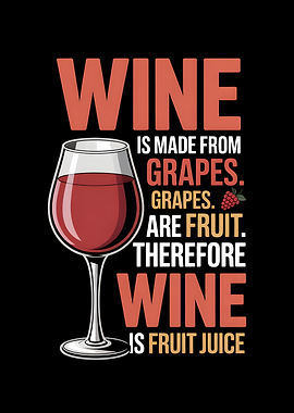 Wine is Fruit Juice