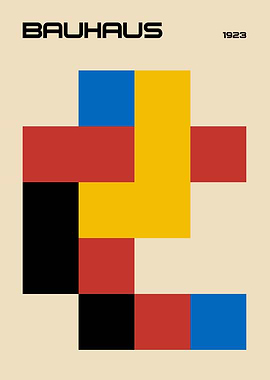 Bauhaus 1923 Geometric Composition