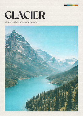 Glacier National Park Poster