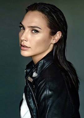 Gal Gadot in Leather Jacket