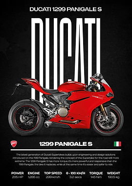 Ducati 1299 Panigale S Motorcycle Print