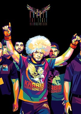Khabib Nurmagomedov Pop Art