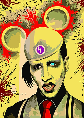 Marilyn Manson Pop Art Portrait