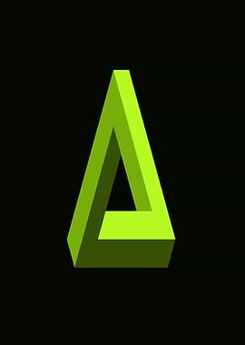 Impossible Triangle Optical Illusion