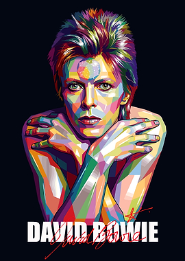 David Bowie Pop Art Portrait