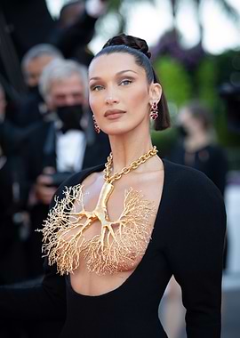 Bella Hadid's striking red carpet look