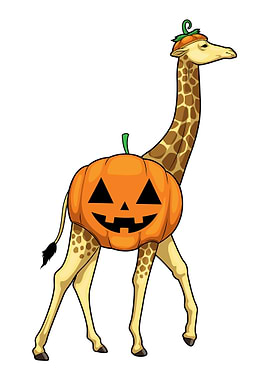 Giraffe Halloween Pumpkin