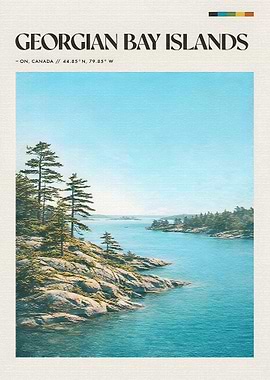 Georgian Bay Islands Poster
