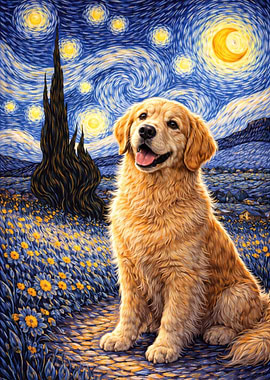 Starry Night and The Dog
