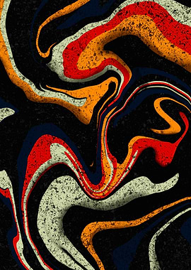 Abstract Swirling Colors with Texture