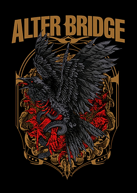 Alter Bridge Raven and Snake Artwork