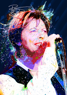David Bowie Pop Art Portrait