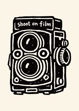 Retro Film Camera Poster
