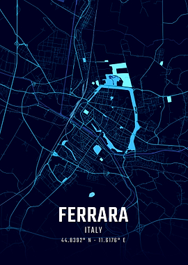 Ferrara Midnight City Map