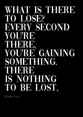 Inspirational Quote on Black Background